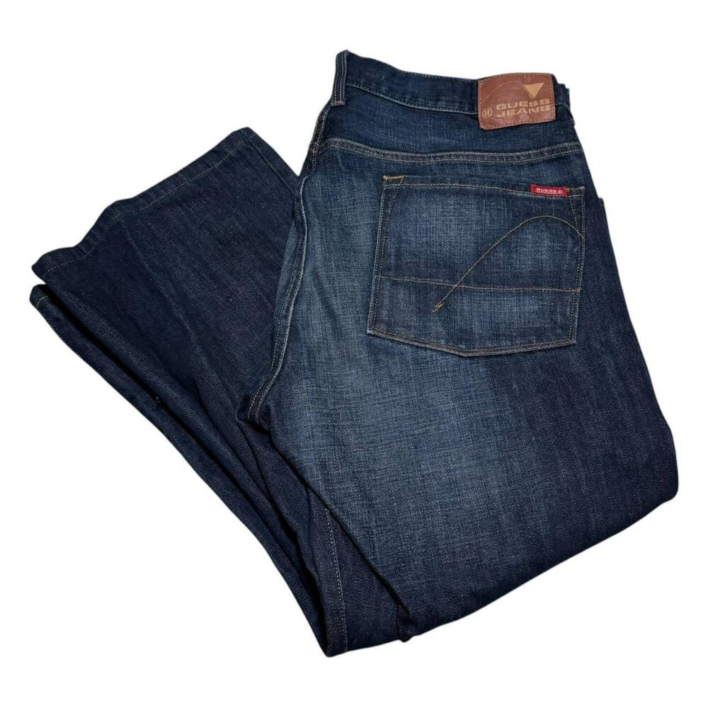 Guess Premium 100% Cotton Mexico Dark Wash Jean‎ Pants Men's 38